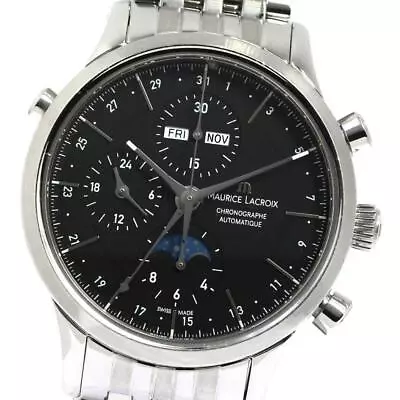 Maurice Lacroix Lc6078 Les Classic Chronograph Moon Phase Automatic Men's Used • $2109.73