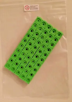 Maths Link Cubes New Pack Of 50 Lime Green  2cmx2cmx2cm (To Make Numberblocks)  • £6.75
