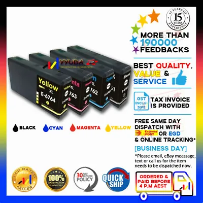 5x YYUDA NoN-OEM Ink 676XL 6761-4XL For Epson Workforce Pro WP4530 WP4540 • $20.80