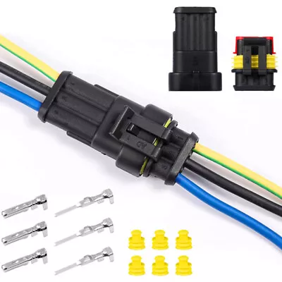 1-6 Holes Waterproof Splice Car Electrical Wire Connector W/Fuse Blade Plug Kit • $14.83