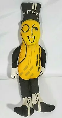 VINTAGE Planters Mr Peanut Cloth Doll 19” Iconic Advertising • $9.95