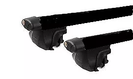 2xBLACK CROSS BAR ROOF RACK For FORD RANGER Wildtrak  2008 -2011 Fits Raise Rail • $146