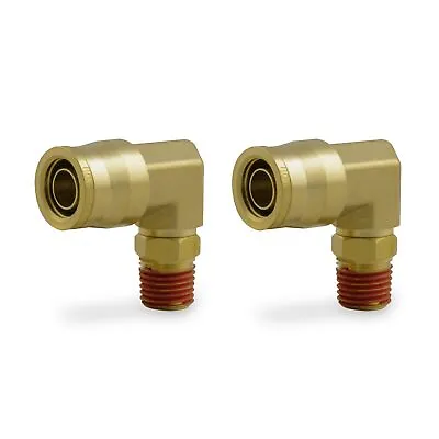 1/2  Elbow Union DOT Brass Push To Connect Air Line Fittings 1/2 OD Tube X1/4... • $34.17