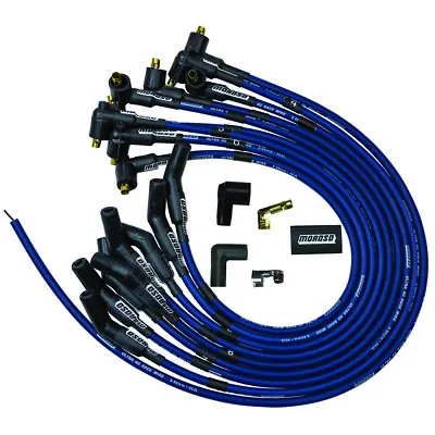 Moroso Spark Plug Wire Set 73676; Ultra 40 Race 8.65mm Blue Points 45deg For SBF • $98.99