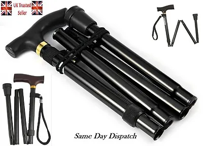 Walking Sticks Easy Folding Adjustable Light Weight Aluminium Sticks UK Seller • £6.25