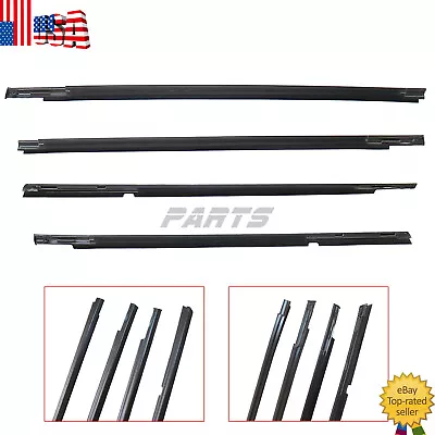 For 2008-2017 Mitsubishi Lancer Door Belt Molding Weatherstrip Front & Rear • $65.86