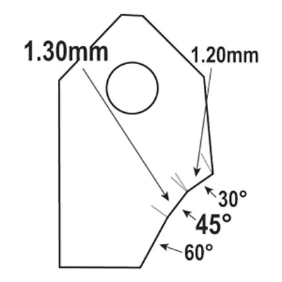 45°-1.30mm.Valve Seat Cutting Carbide Tip BitSERDI NEWEN ROTTLER SUNNEN GOODSON • $18.30