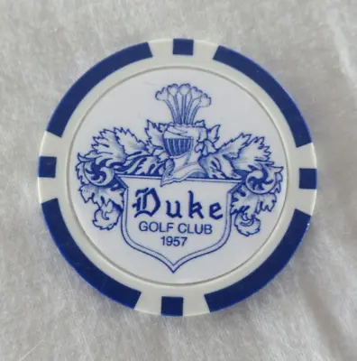 Duke University Golf Club 1957 Poker Chip Style Golf Ball Marker • $9.98