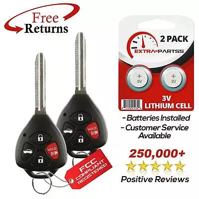 2 For 2007 2008 2009 2010 Toyota Camry Car Remote Keyless Entry Key Fob • $17.44