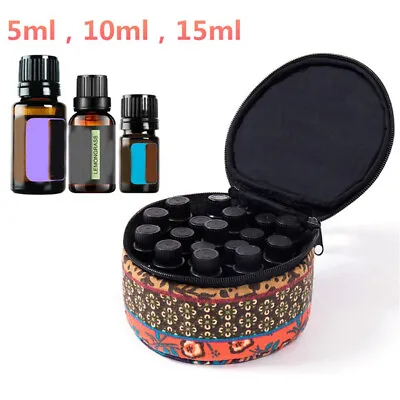 9Bottle Essential Oil Case 15ml 10ml 5ml Holder Storage Aromatherapy Hand^MF • $6.34