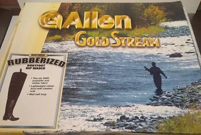 Allen Gold Stream Mud Creek Hip Rubber Wader Wading Fly Fishing Boot Mens 10 New • $49