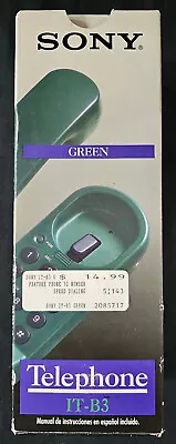 Vintage Sony Green IT-B3 Corded Telephone Landline Single Line New Open Box • $54.99