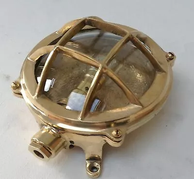 Nautical Style Vintage Brass Marine Ship Passage Ceiling/Wall Deck Light Fixture • $96