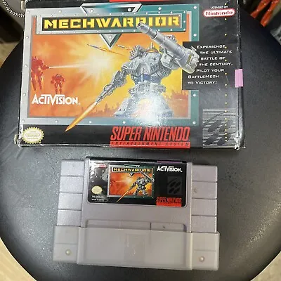 MechWarrior (Super Nintendo Entertainment System 1992) SNES Game And Box Inc • $48