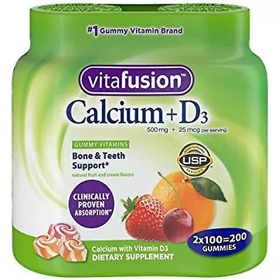 Vitafusion Calcium Supplement Gummy Vitamins 200ct • $29.91