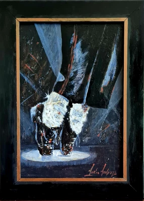 £1250 • Buy Original Mario Mendoza Michael Jackson  Oil Painting Billie Jean Art Dance Shoes