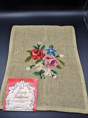 Fritz Luxury Handmade Needlepoint Floral Made In Madeira9.5x7.5 • $22.99