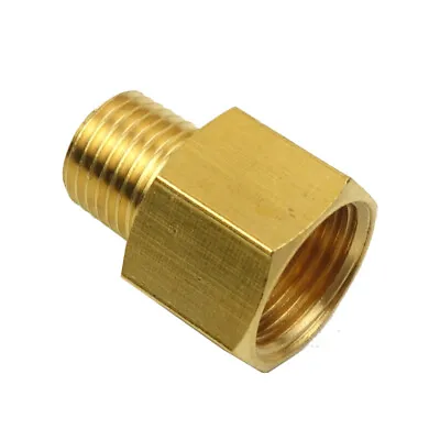 Brass Pipe Fitting Adapter 1/4  NPT Male X 1/2  NPT Female Reducer  • $7.19