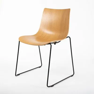 2021 BA003T Preludia Sled Dining Chair By Brad Ascalon For Carl Hansen Oak Black • £401.75