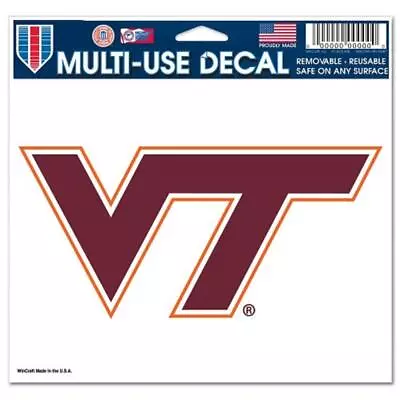 Virginia Tech Hokies 5 X6  Multi Use Decal [NEW] NCAA Car Truck Sticker Emblem • $4.95