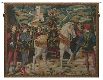 Melchior I French Tapestry - Wall Art Hanging - Home Decor (New) - 42x58 Inch • $526