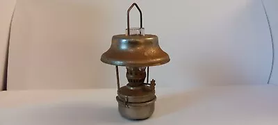 Vintage Miniature Metal Oil Lamp With Chimney & Metal Shade ( 5 Inches High ) • £10