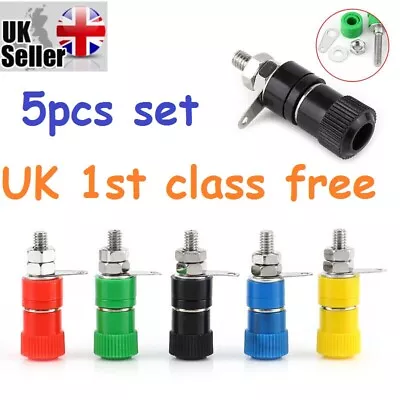 £5.39 • Buy 5Pcs Binding Post Terminal Female Socket Jack For 4mm Banana Plug Connector