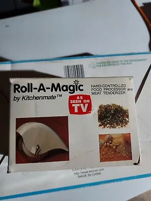 Roll-A-Magic Handheld Slice Dice And Tenderizer In Box • $9