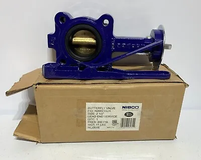 Nibco N200235LH Lug Butterfly Valve 2-1/2  200 Psi • $58.88