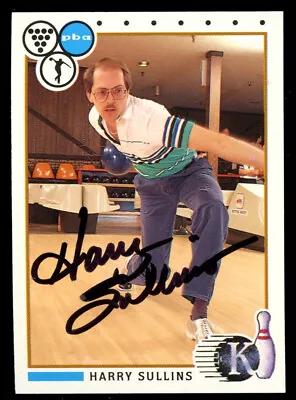 Harry Sullins #64 Signed Autograph Auto 1990 Kingpins PBA Bowling Trading Card • $20.52