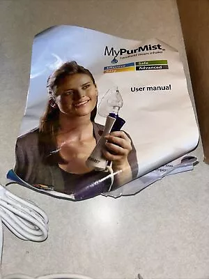 MyPurMist Handheld Steam Inhaler Natural Relief Allergies Congestion Open  Box • $39.99