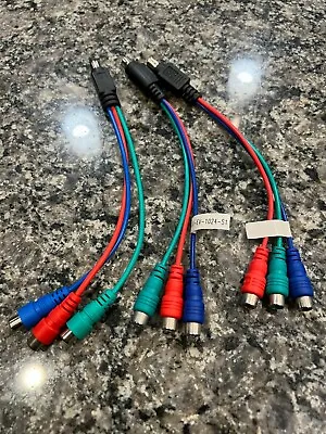 7 Pin S-Video Male To 3 RCA Female RGB Component HD TV Converter Adapter Lot NEW • $18.99