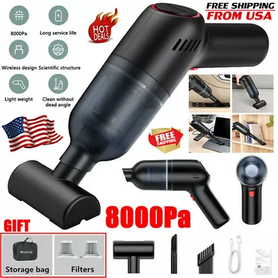 8000PA Cordless Car Vacuum Cleaner Handheld Mini Portable Auto Home Vac Duster • $20.99