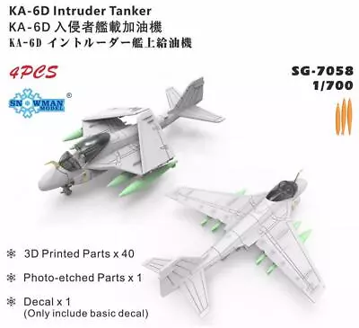 SNOWMAN SG-7058 1/700 Scale KA-6D Intruder Tanker Model Kit • $19.24