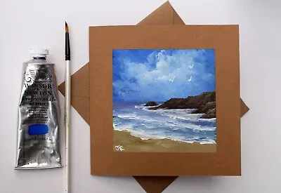 Real Painting: Handpainted Greetings Card  Seascape #25  By Judith Rowe • £4.50