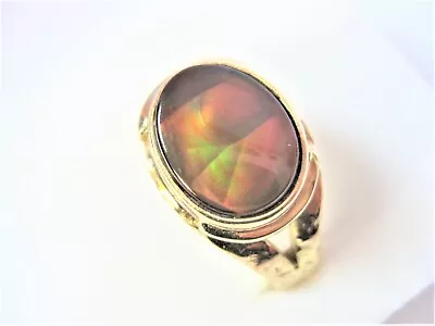 Massive Ring Gold 750 With Fire Opal 14.08 G • £1084.02