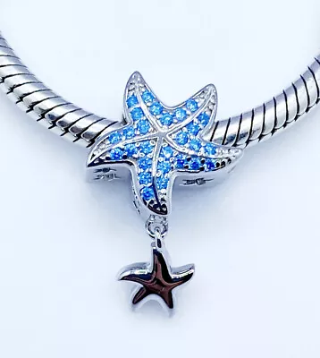 💖 Star Fish Charm Bead Sea Life Ocean Holiday Genuine 925 Sterling Silver 💖 • £16.99