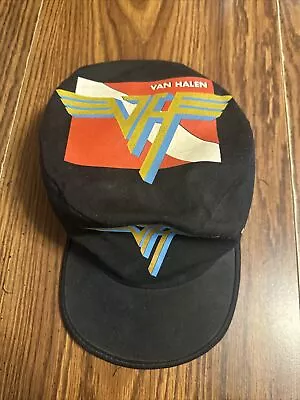 Van Halen Vintage 80s Hat Painters Cap Black RARE Very Clean.  • $84.99