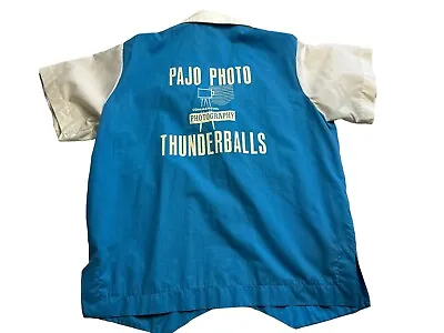 Vintage 1960s Imperial Vest Jac Bowling Shirt Chain Stitched Script L Pajo Photo • $71.27