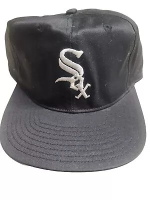 Chicago White Sox Cap Twins Ent Black NEW Snap Back Vintage • $29