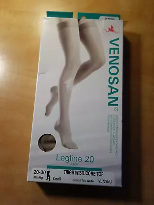 VENOSAN COMPRESSION THIGH W/Silicone Top Nude 20-30 MmHg LEGLINE 20 SMALL NEW • $19.99