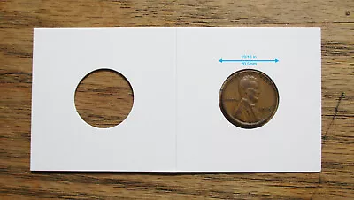 50 Penny Cent Dime Coin Flips Holder 2x2  Cardboard Mylar 20.5mm • $7.49
