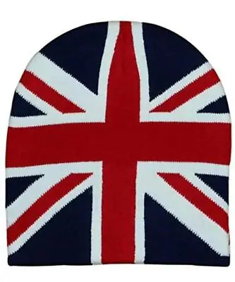 Union Jack Hat Women Pom Pom Bobble Ski Snowboard Winter Men Knitted Warm UK GB • £7.15