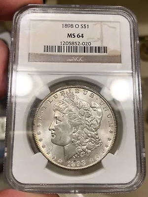 1898-O Morgan Dollar Graded MS64 By NGC Flashy Common Date Coin PQ • $99.99