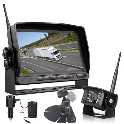 Digital Wireless 7  Dual Screen Monitor Backup Camera Motorhome For Trailer Van • $118.89