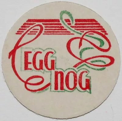 Vintage Milk Bottle Cap EGG NOG Red And Green Streamers Creamer Size Unused • $7.49