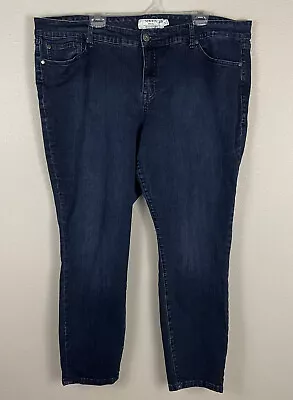 Torrid Denim Womens Plus Size 24 Dark Wash Skinny Jeans • $2