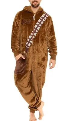 New Men's Disney Men's Star Wars Chewbacca One Piece Halloween Costume - Size SM • $39.99