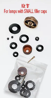 BIALADDIN/VAPALUX SEALS. SERVICE/SPARES KIT B TWIN PACK For Small Filler Cap. • £11.25