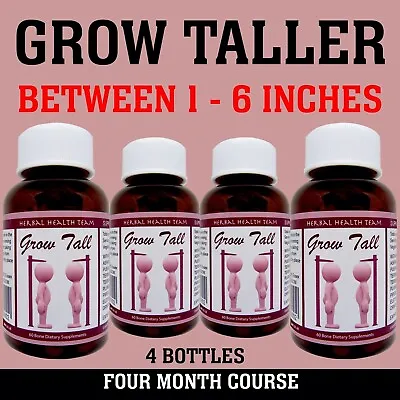 Help To Grow - Male & Female Bone Growth GAIN HEIGHT Be Tall Or Taller 4 Bottles • $80.14